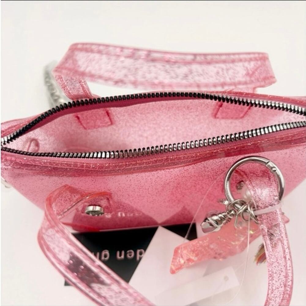 *NWT* Mini Glitter Jelly Bag Madden Girl - Pink - Picture 3 of 8